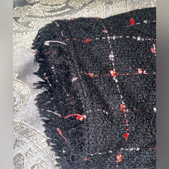 NEW Vince Camuto Spring Windowpane Tweed Open Front Jacket - Picture 4 of 10